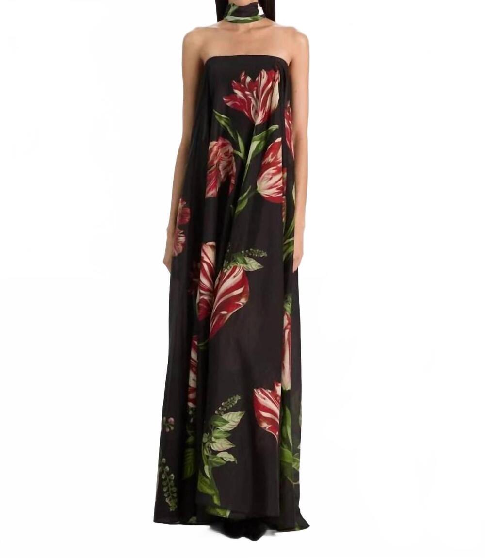 NEW ALICE + OLIVIA maricela maxi dress in floral